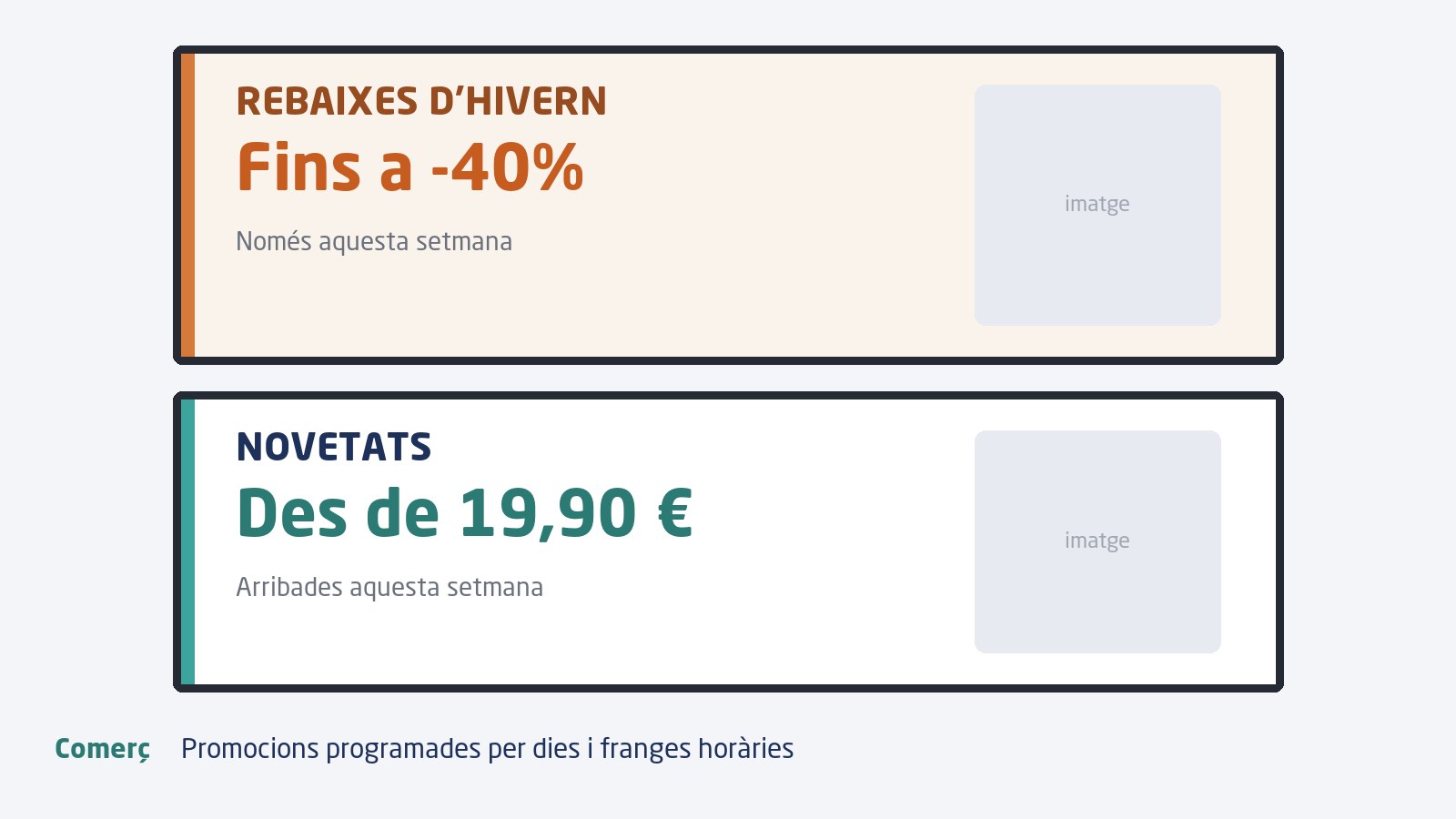 Promocions que s'encenen i s'apaguen
